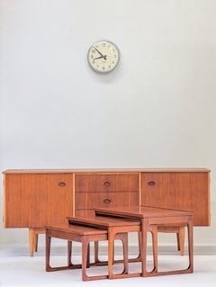 Iconici tavolini nidificanti "Module" di metà secolo di Gerald Easden in teak, 1960 ca.