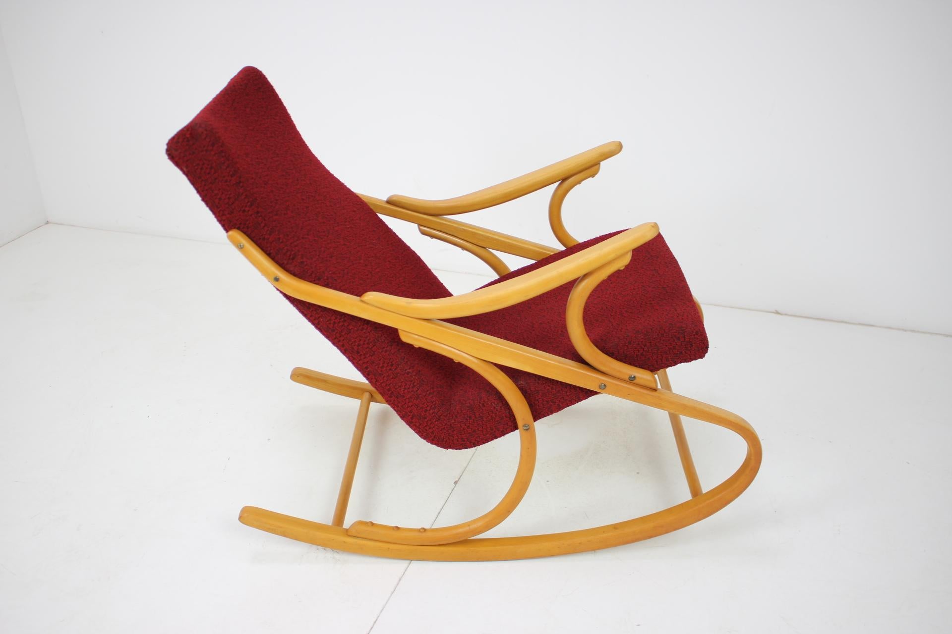Czech Iconic Midcentury Design Rocking Chair / Expo, 1970 For Sale