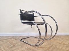 Iconic Mies van der Rohe for Thonet Mid-Century Bauhaus Cantilever Armchair
