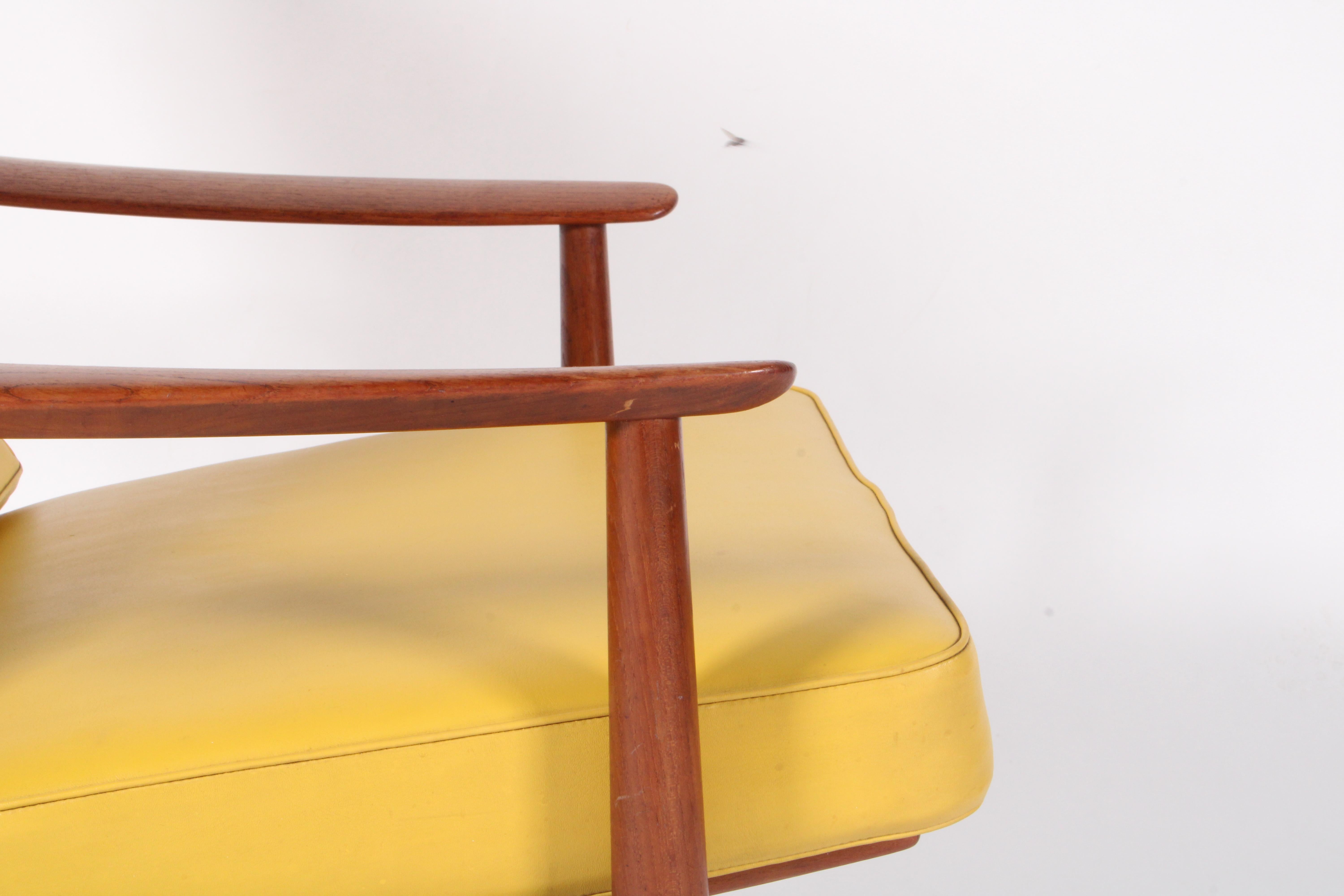 Teak Iconic Model 164 Danish Designed lounge chair By Arne Vodder For France & Son