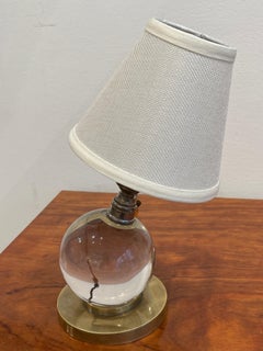 Iconic Modernist Table Lamp by Jacques Adnet for Baccarat, 1930s, Art Deco