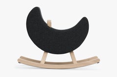 Iconic Moon Black Child Rocker by Maison Deux, Netherlands, 2016