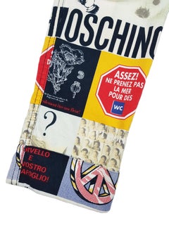 Ikonische MOSCHINO 1990er "No to racism"-Hose