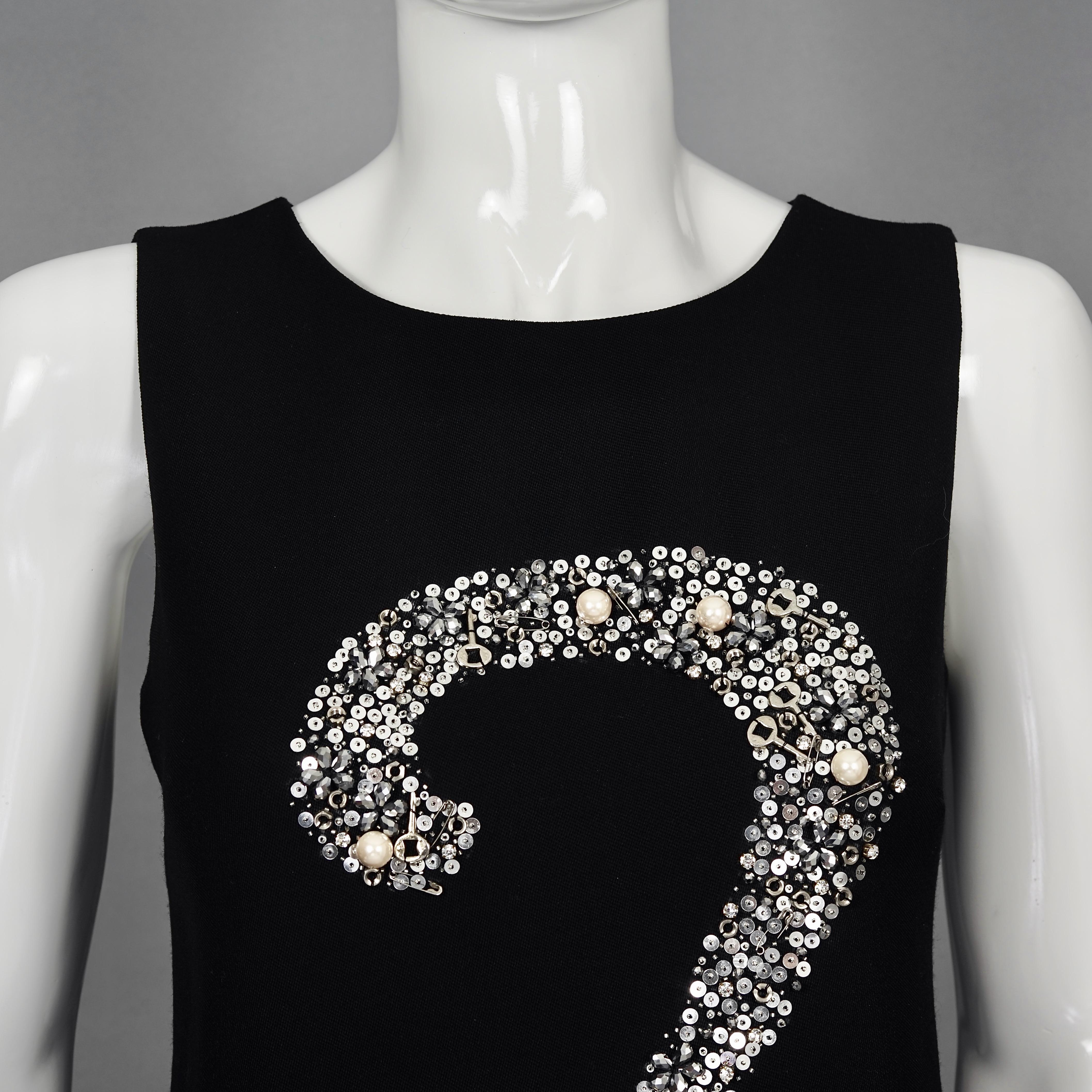 Women's Iconic MOSCHINO Question Mark Embellished Dress