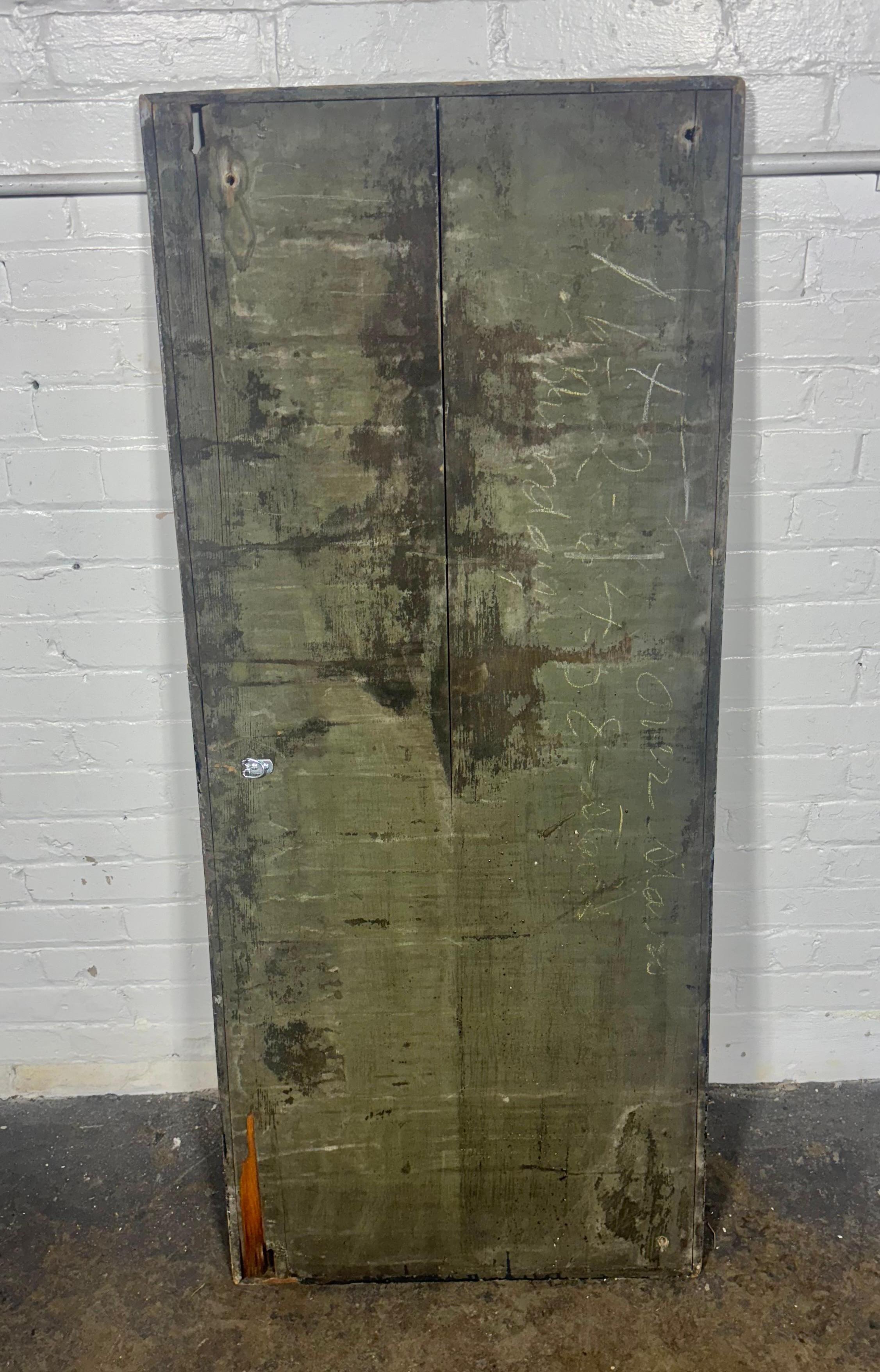 Iconic New York City Transit System Hand Painted Sign .. subway / train In Distressed Condition In Buffalo, NY