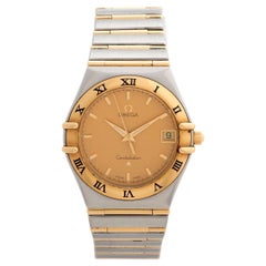 Ikonische Omega-Konstellation Ref 396.12.01. 18ct Gelbgold Etui/Armband. ca. 1995