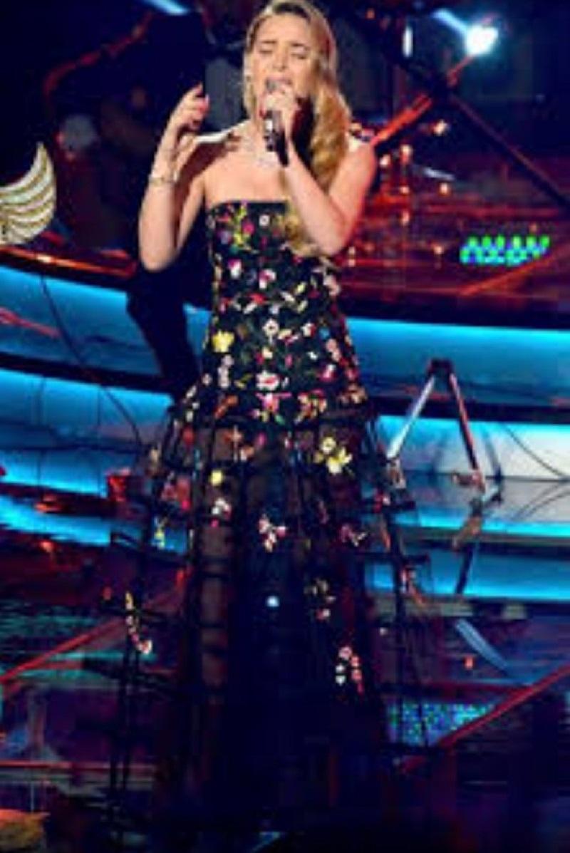 Iconic Oscar de la Renta 2015 Flower Embroidered Cage Corset Dress Gown US 8 For Sale 4