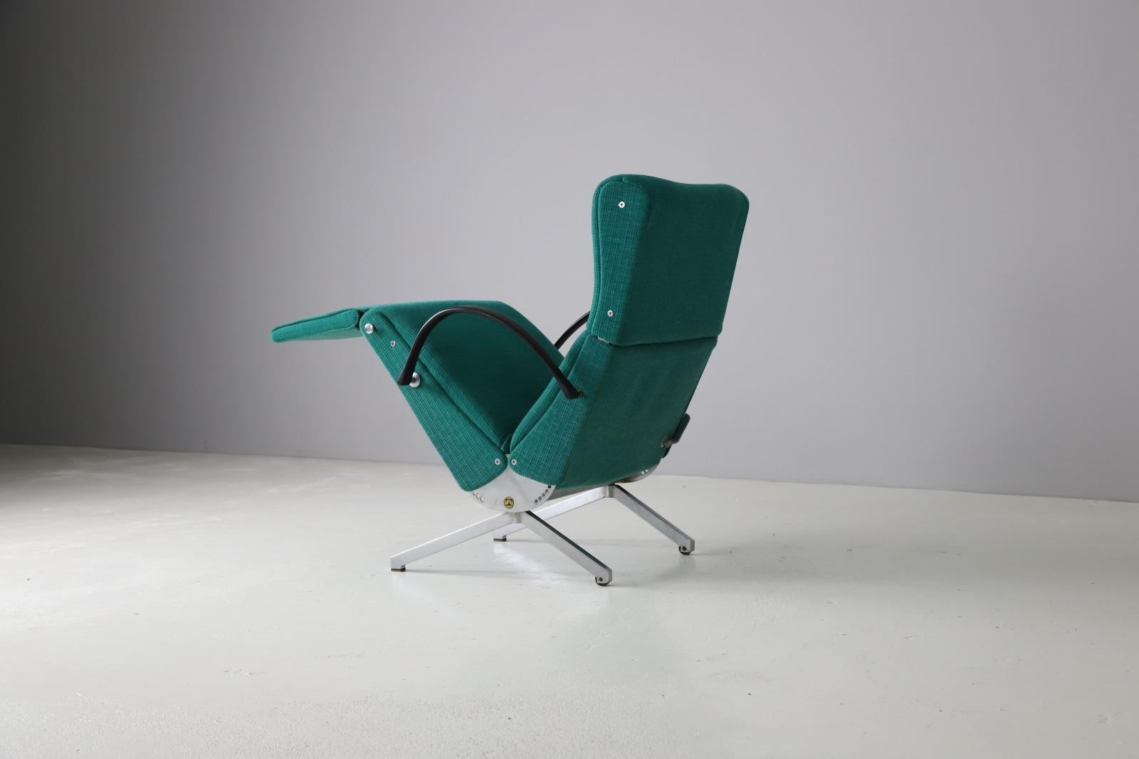 Iconic Osvaldo Borsani ‘P40’ Reclining Lounge Chair by Tecno 3