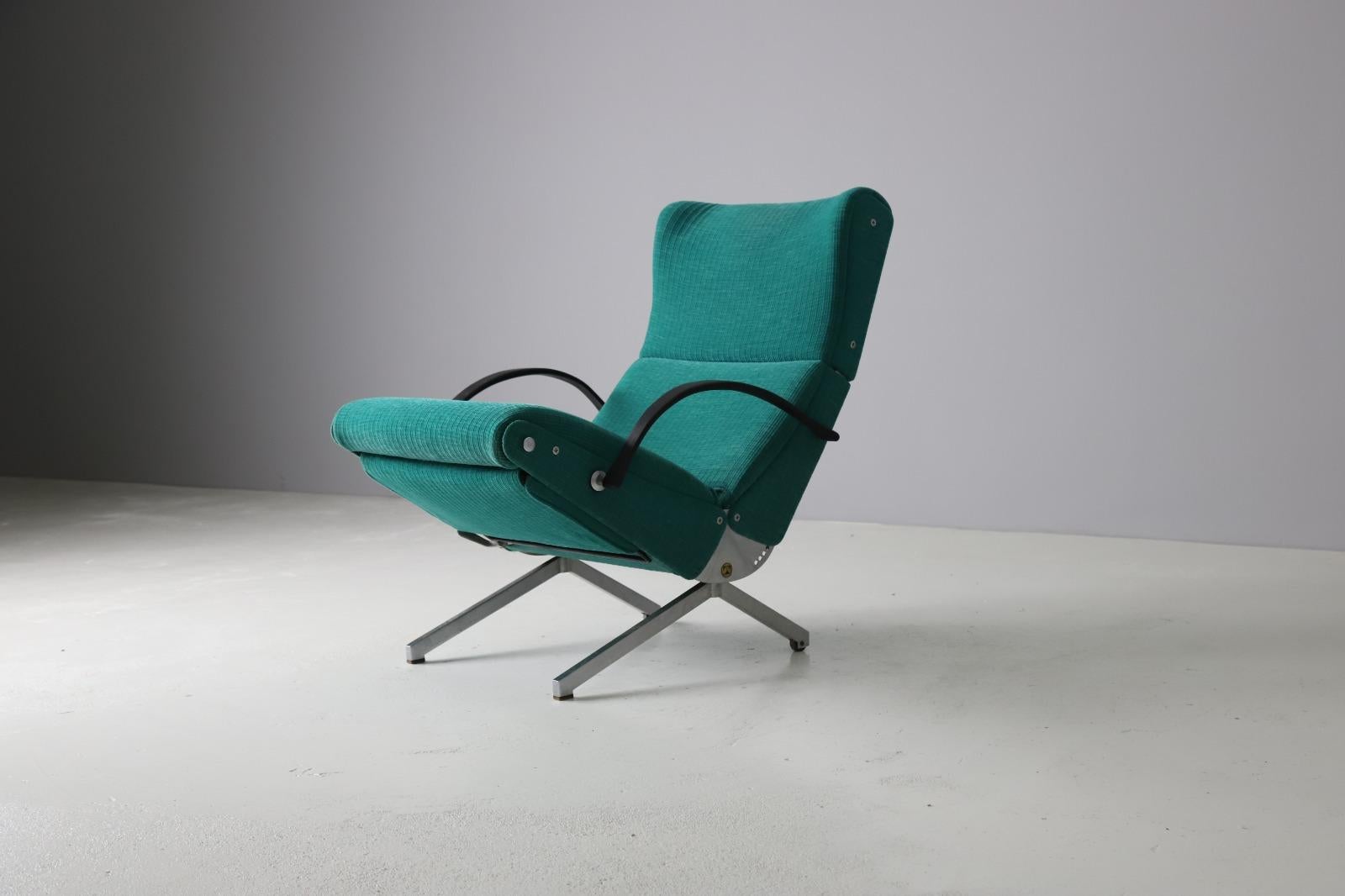 Mid-20th Century Iconic Osvaldo Borsani ‘P40’ Reclining Lounge Chair by Tecno