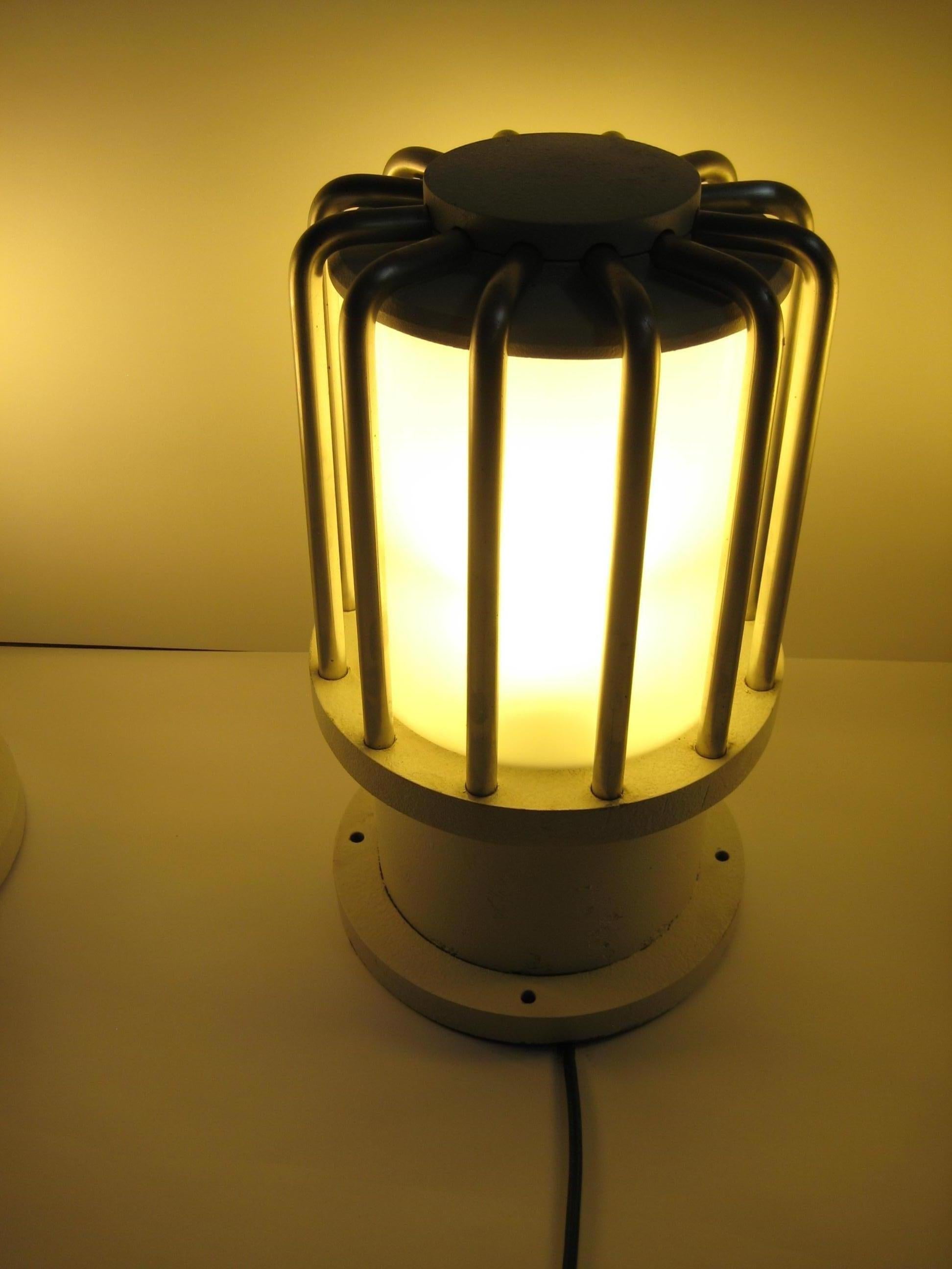 Modern iconic outdoor lamp DZ220 alu/stainless steel/PC /set of 5 For Sale