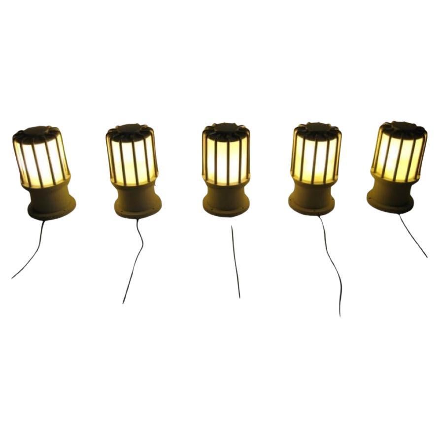 iconic outdoor lamp DZ220 alu/stainless steel/PC /set of 5