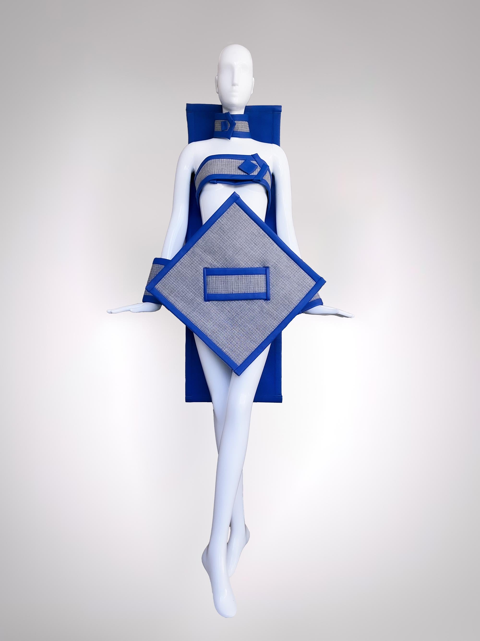 alta costura icónica paco rabanne  SS 1985/86 Pieza de museo Púrpura