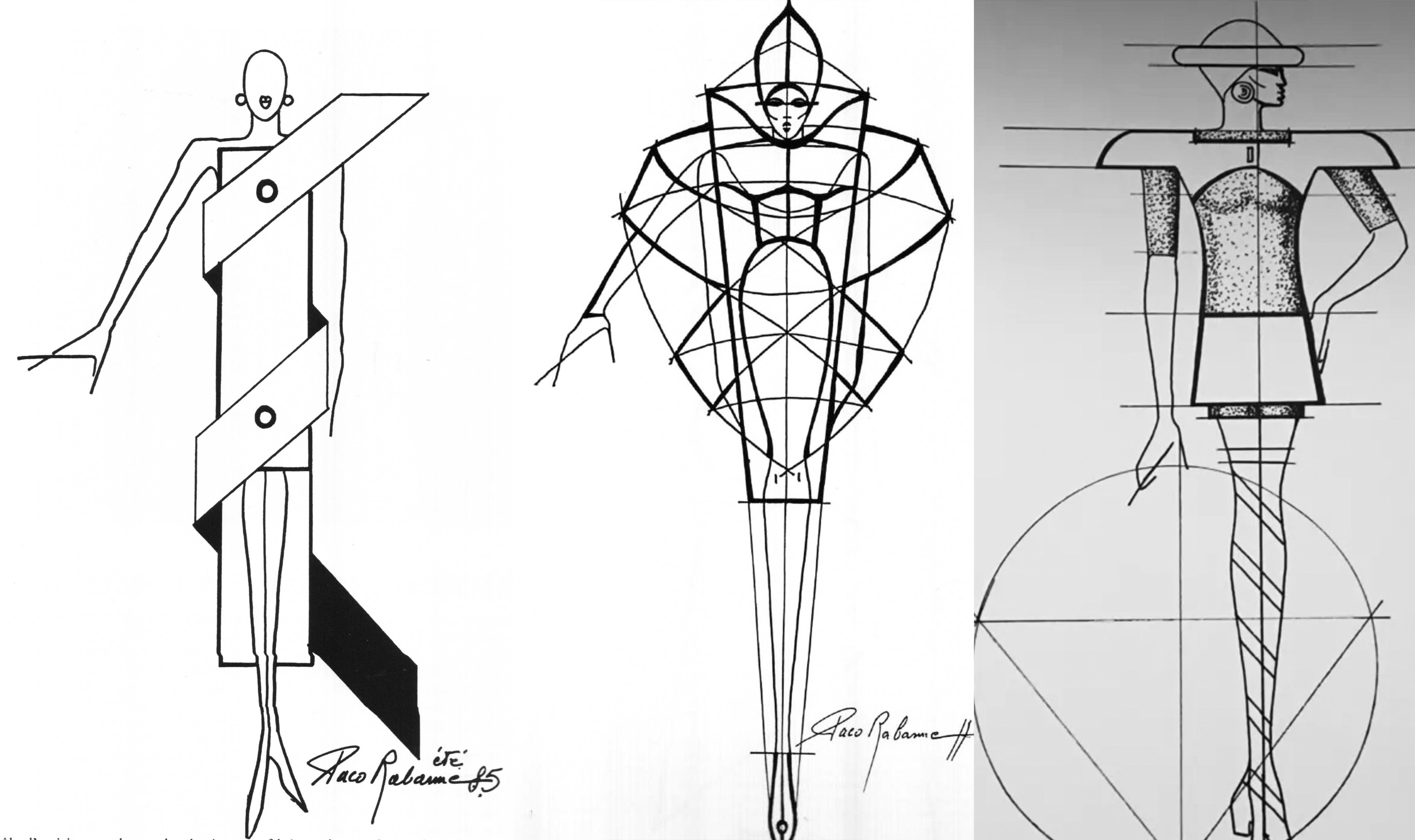 De las mujeres alta costura icónica paco rabanne  SS 1985/86 Pieza de museo