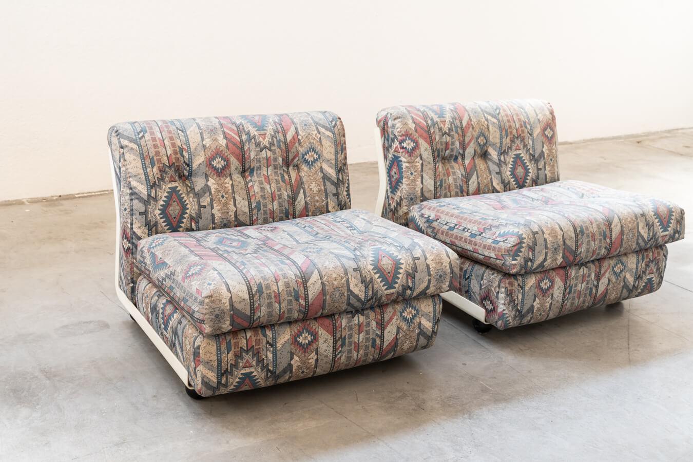 Iconic Pair of Amanta Armchairs by Mario Bellini - 1970s Italian Design Excellen In Good Condition For Sale In Manzano, IT