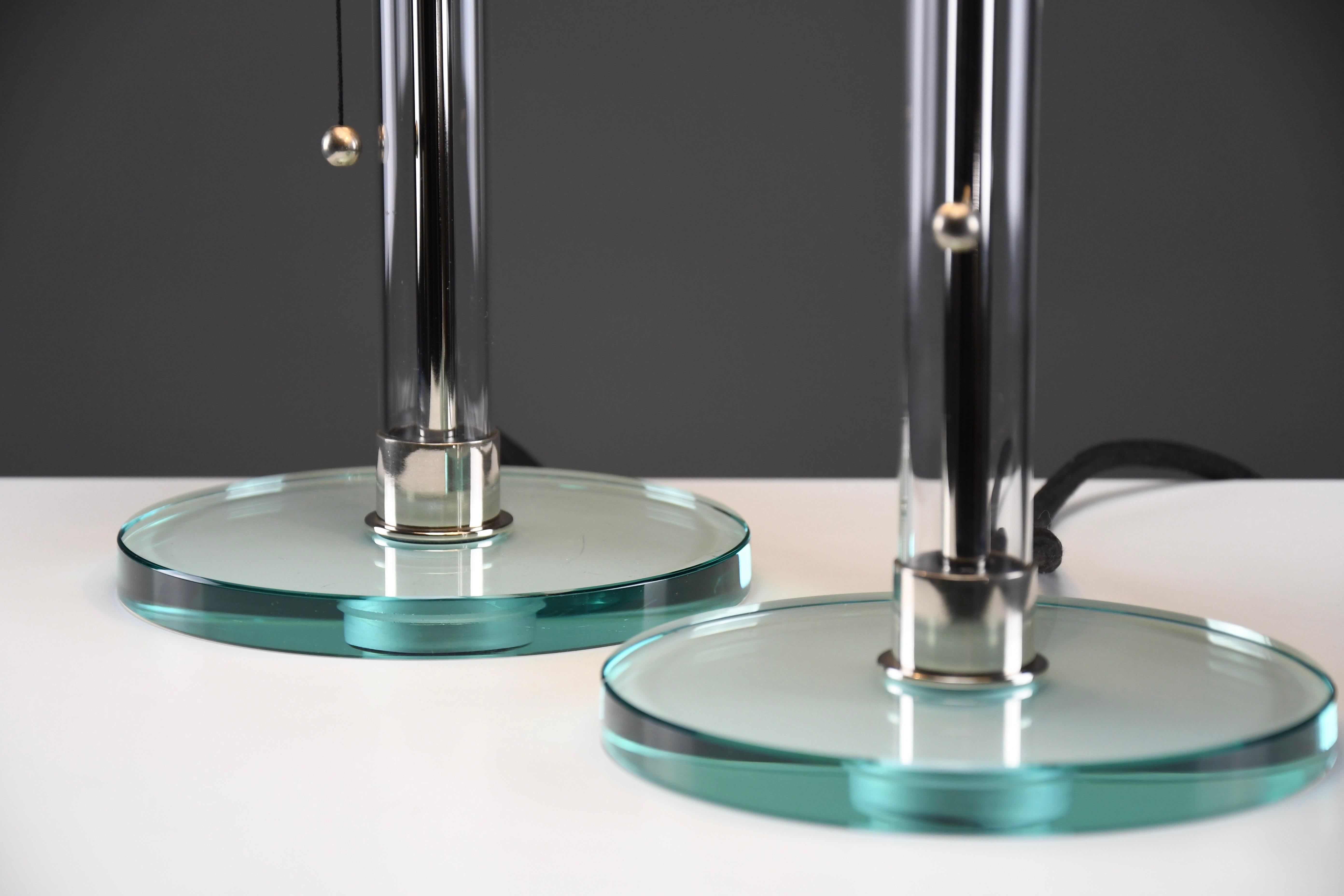 Iconic Pair of Bauhaus WG24 Table Lamps by Prof. Wilhelm Wagenfeld For Sale 5