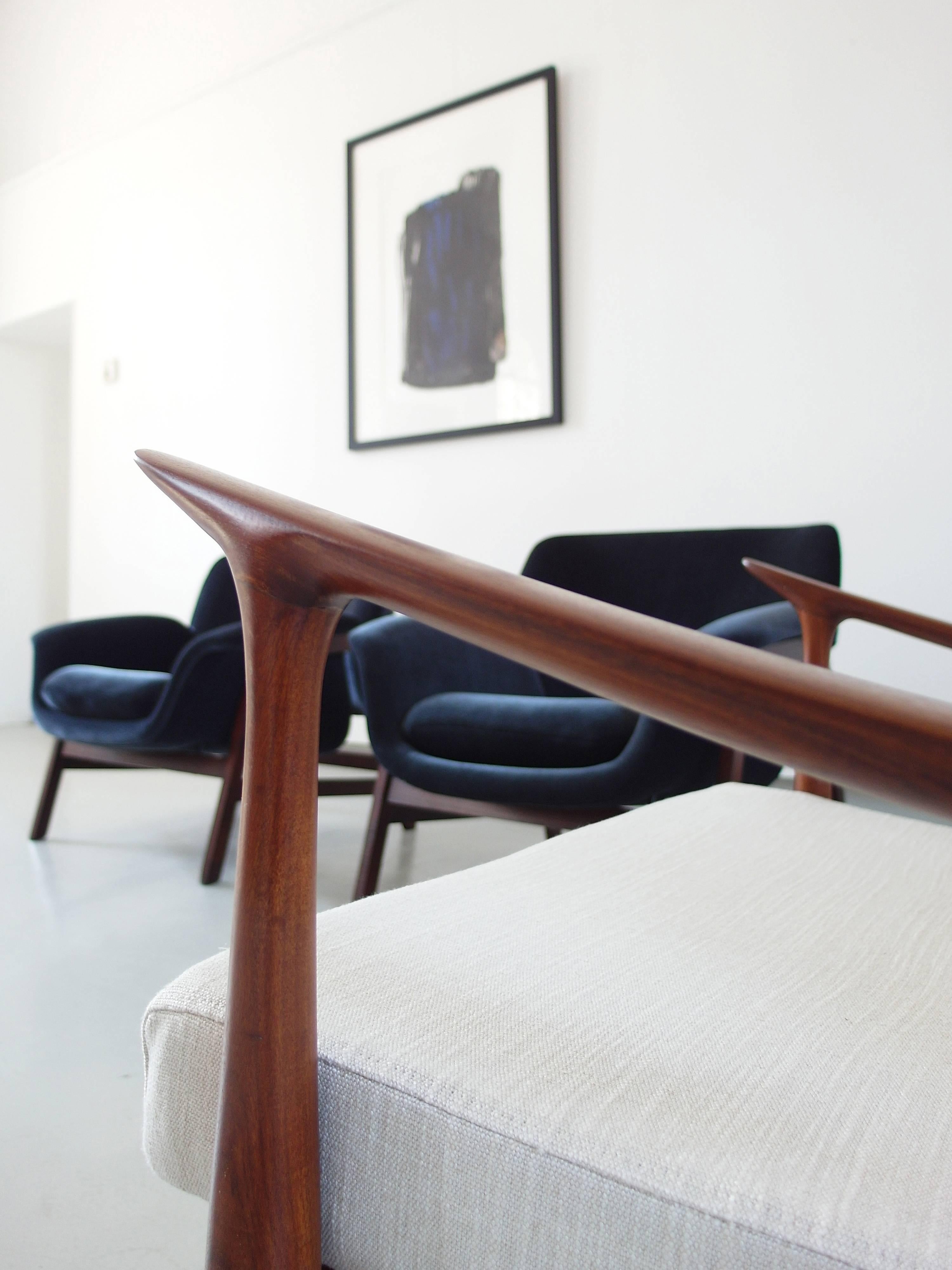 Iconic Pair of Dinamarquesa Armchairs by Jorge Zalszupin, Brazil, 1959 8