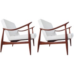 Iconic Pair of Dinamarquesa Armchairs by Jorge Zalszupin, Brazil, 1959