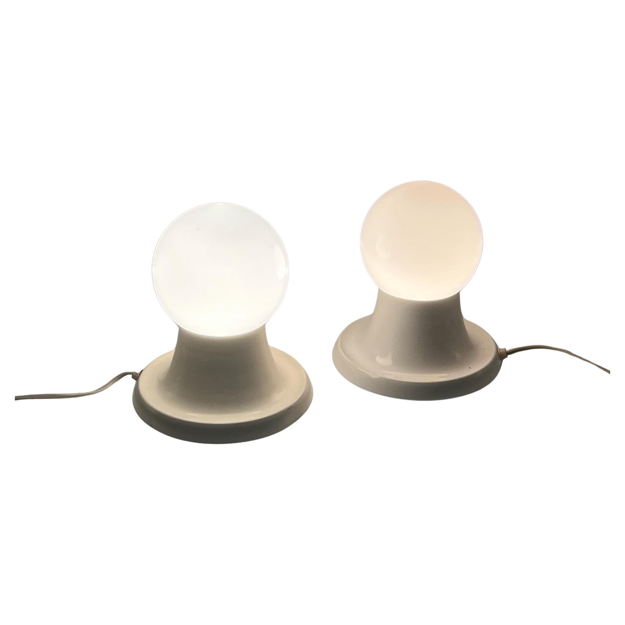 Ikonisches Paar FLOS-Tischlampen „Light Ball“ Castiglioni Design, 1960er Jahre im Angebot 3