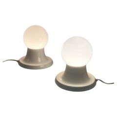 Iconic pair of FLOS 'Light Ball' table lamps Castiglioni Design, 1960s