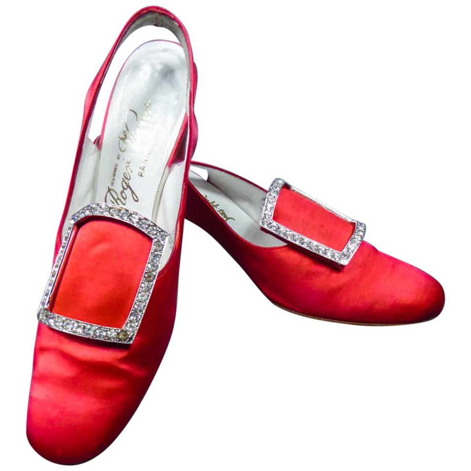 roger vivier white pumps