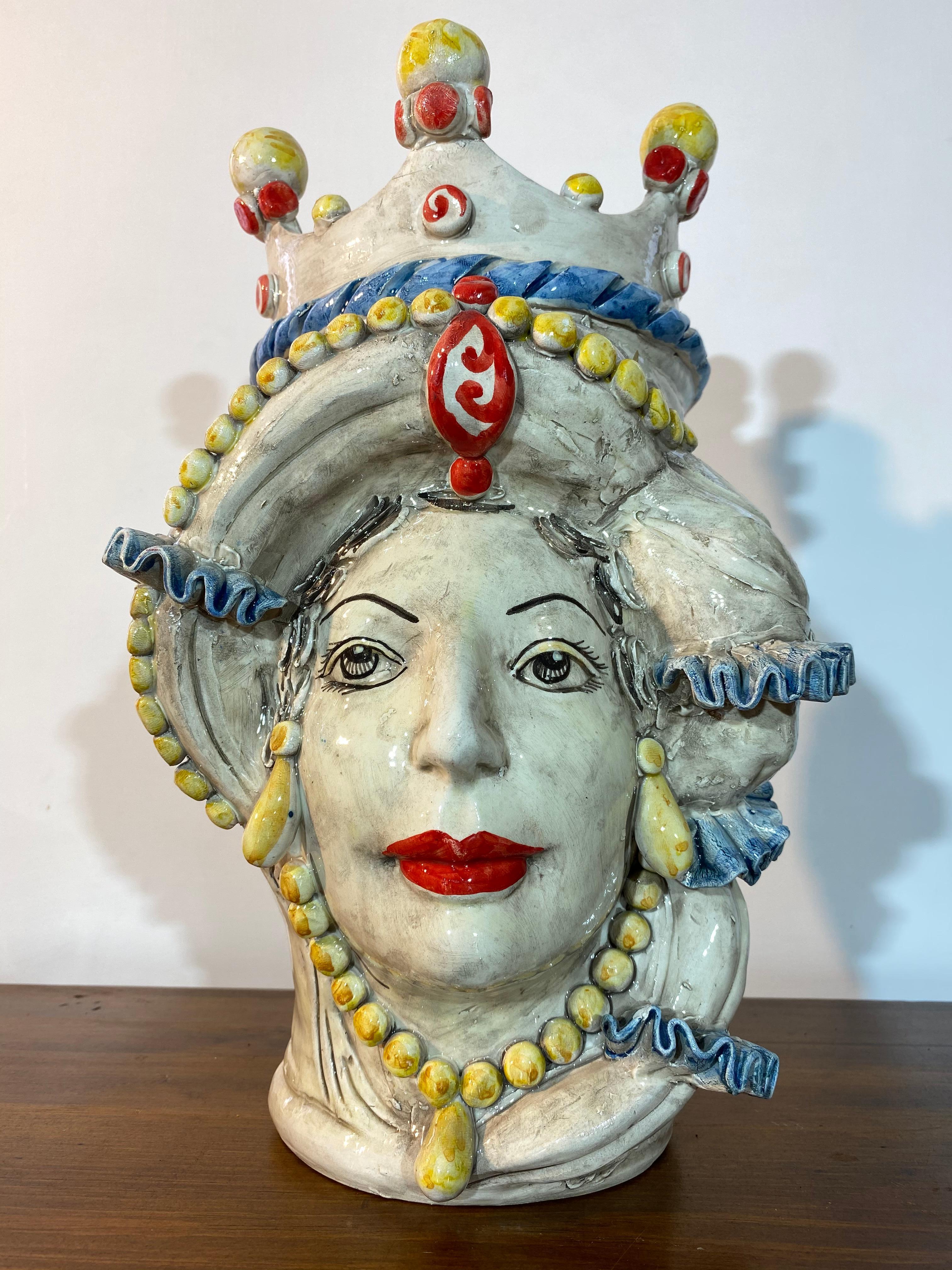 sicilian heads ceramic caltagirone