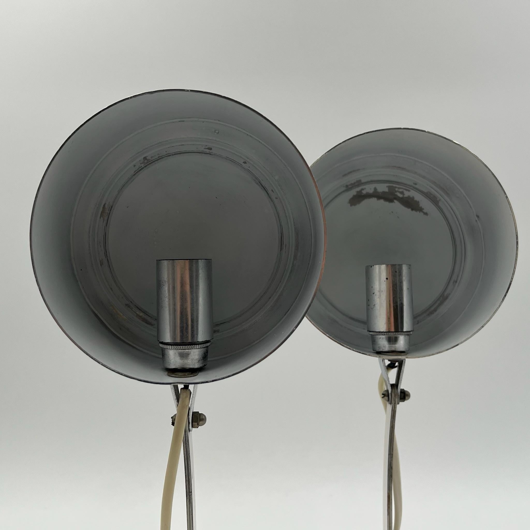 Ikonisches Paar Targetti Sankey-Tischlampen, Avantgarde- italienische Beleuchtung, 70er Jahre im Angebot 1