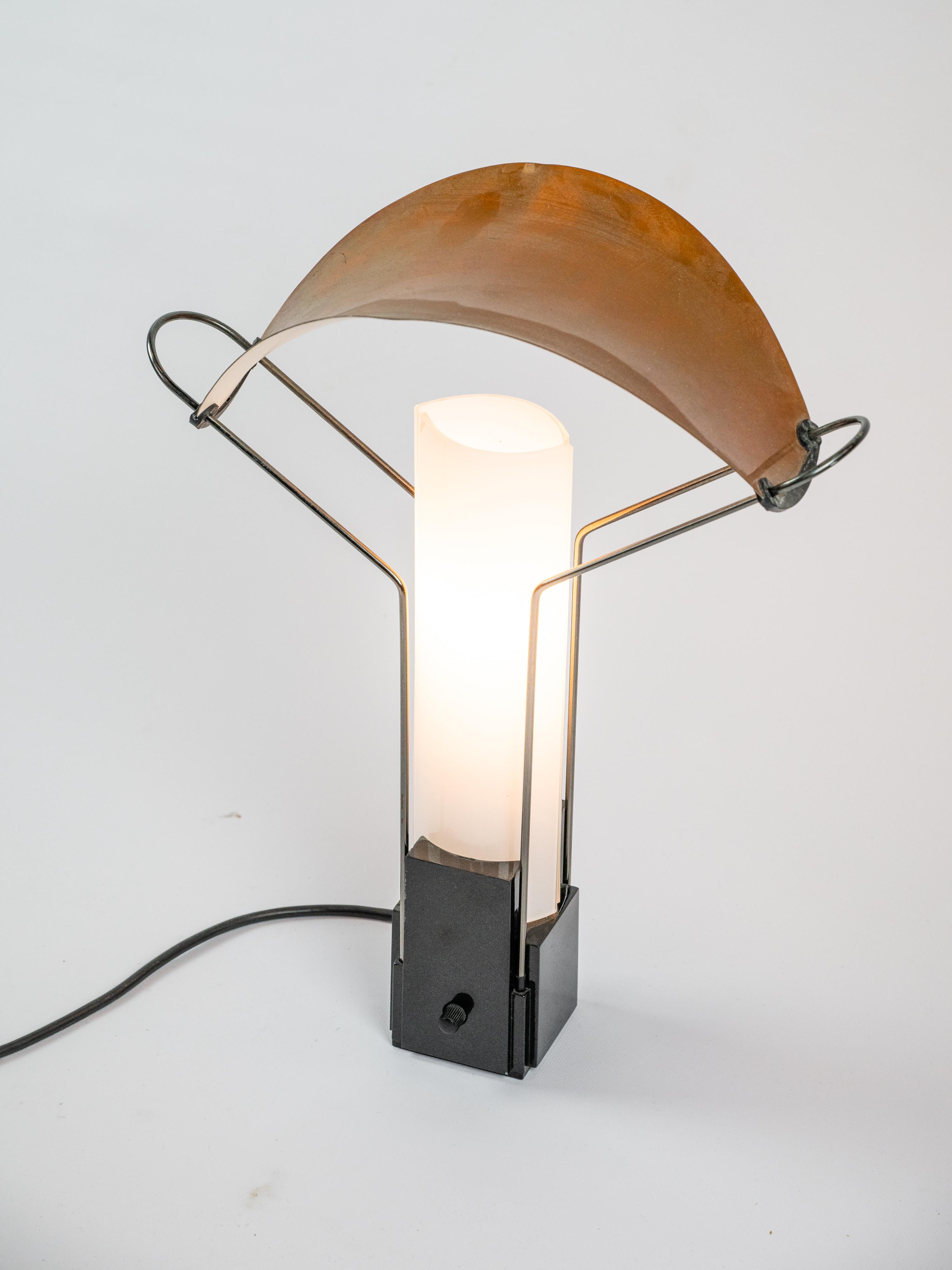 Italian Iconic Palio table Lamp design by Perry A. King & Santiago Miranda for Arteluce For Sale