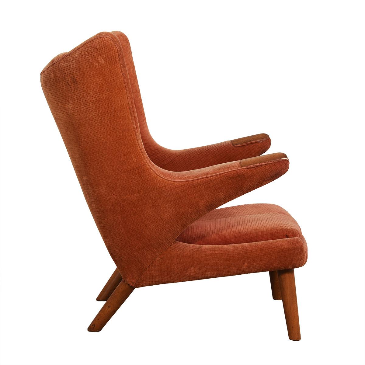 Iconic Papa Bear Wingback Chair by Hans Wegner, 1951

Additional information:
Material: Upholstery, Oak, Teak
We are pleased to offer this true icon of Danish design, the incredibly comfortable Model AP19 wingback chair by Hans Wagner, more