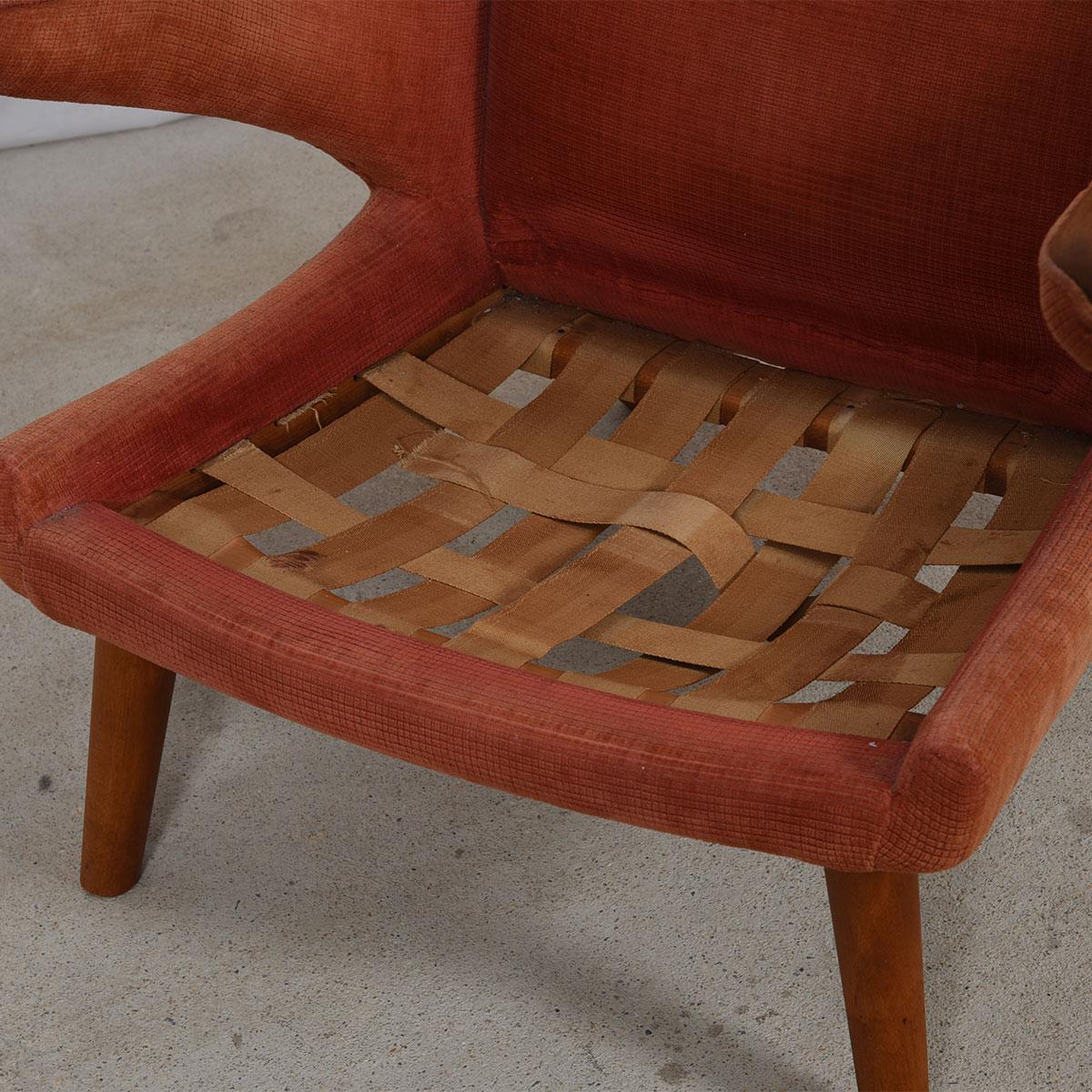 Iconic Papa Bear Wingback Chair by Hans Wegner, 1951 For Sale 1