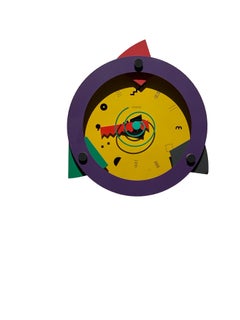 Iconico orologio da parete postmoderno anni '80 "Paradise", disegnato da Shoei Mihara per Canetti