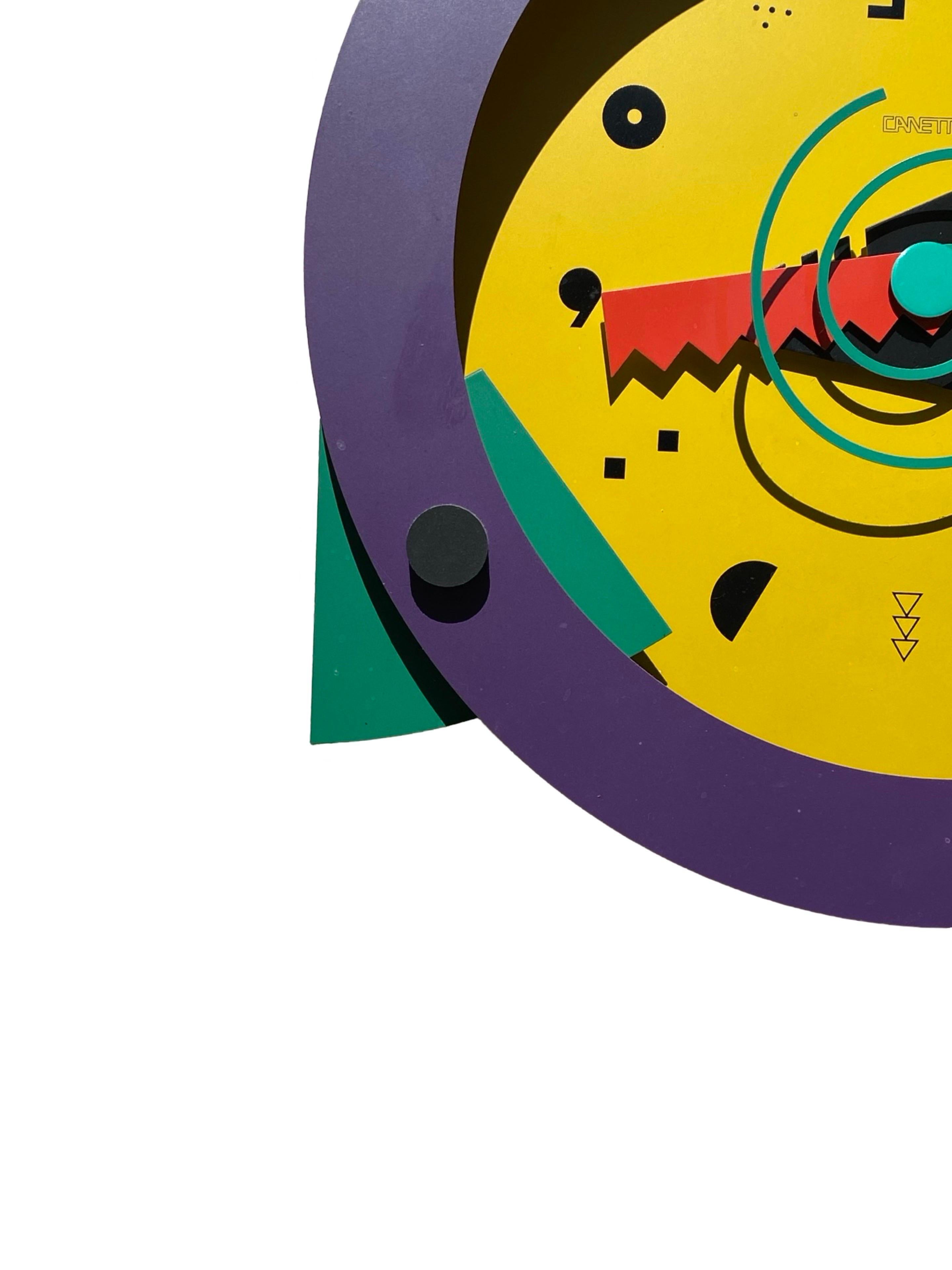 Icónico Reloj de Pared Postmoderno de los 80 