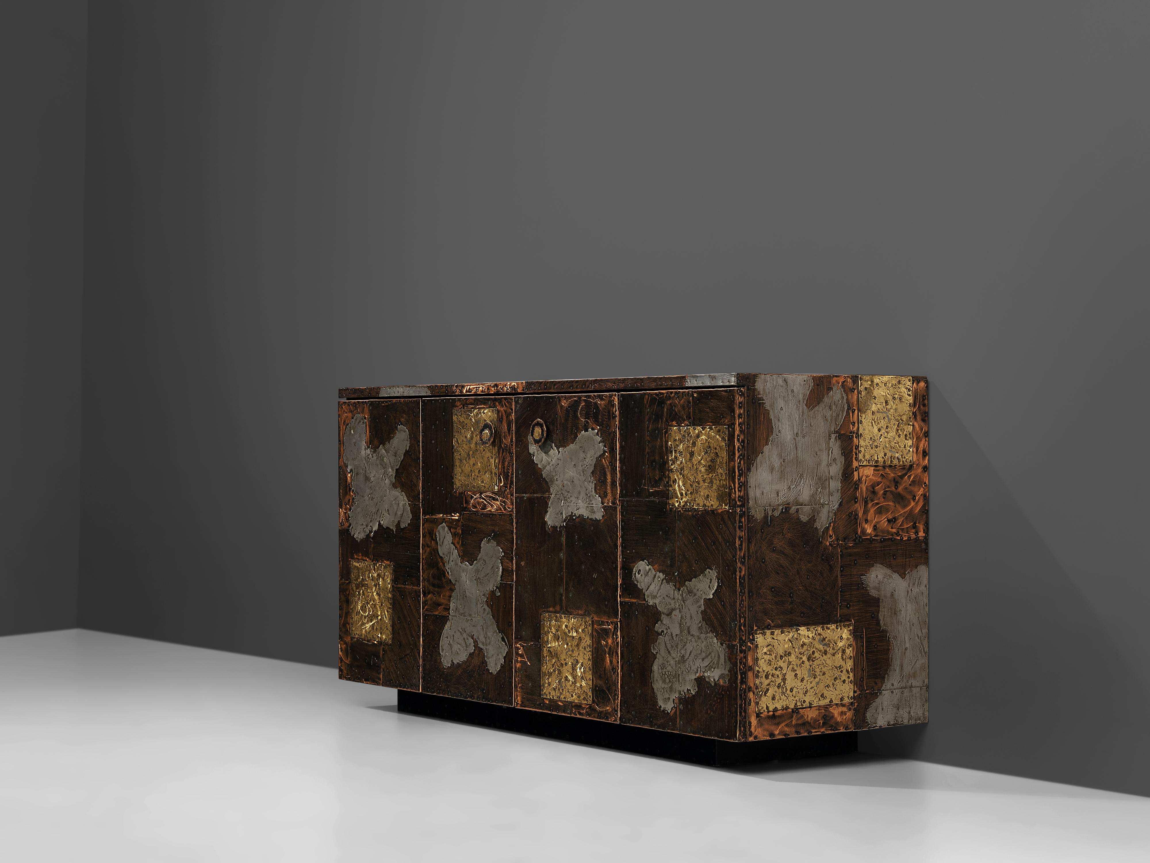 American Iconic Paul Evans for Directional 'Patchwork' Sideboard