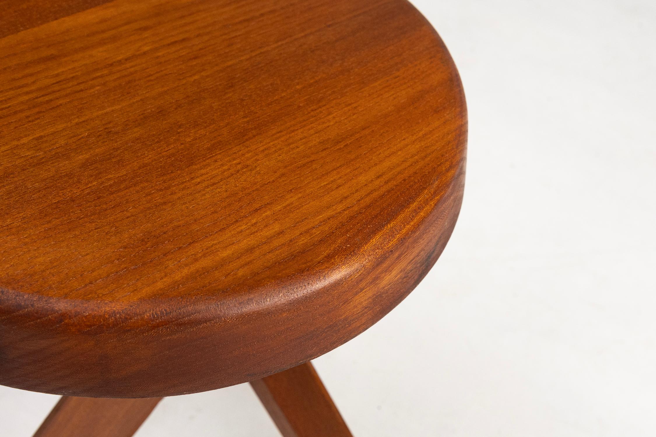 Ikonischer Pierre Chapo Modell S31 Hocker aus Ulmenholz, Frankreich 1974 (Holz) im Angebot