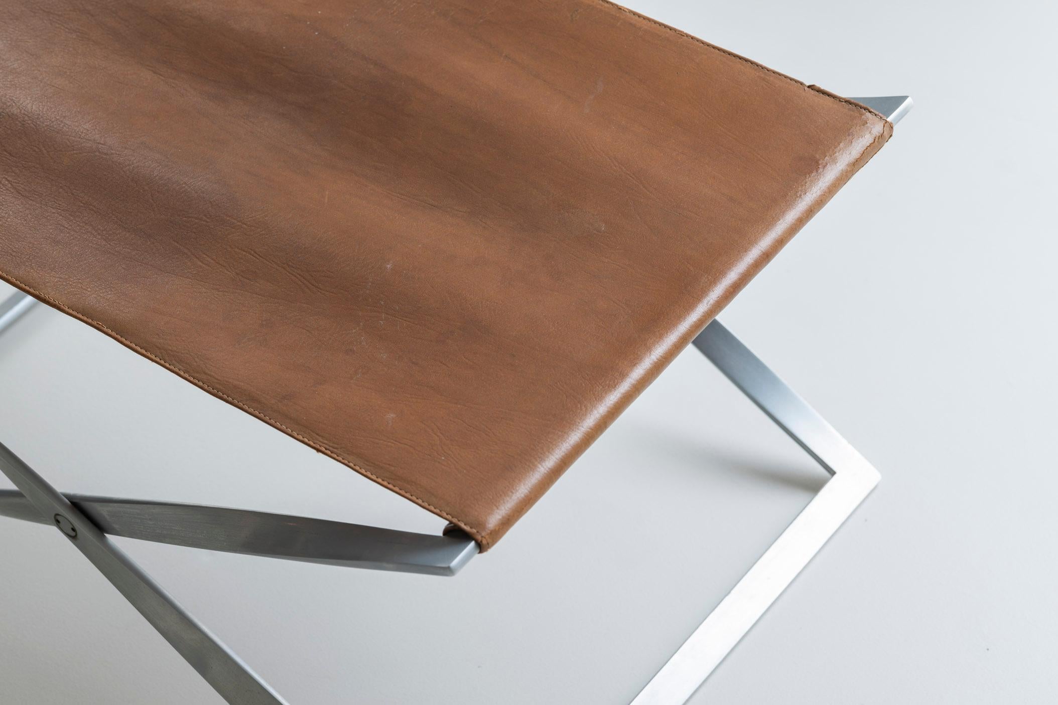 Iconic Pk 91 Folding Stool by Poul Kjærholm for by E. Kold Christensen, DK 1961 2