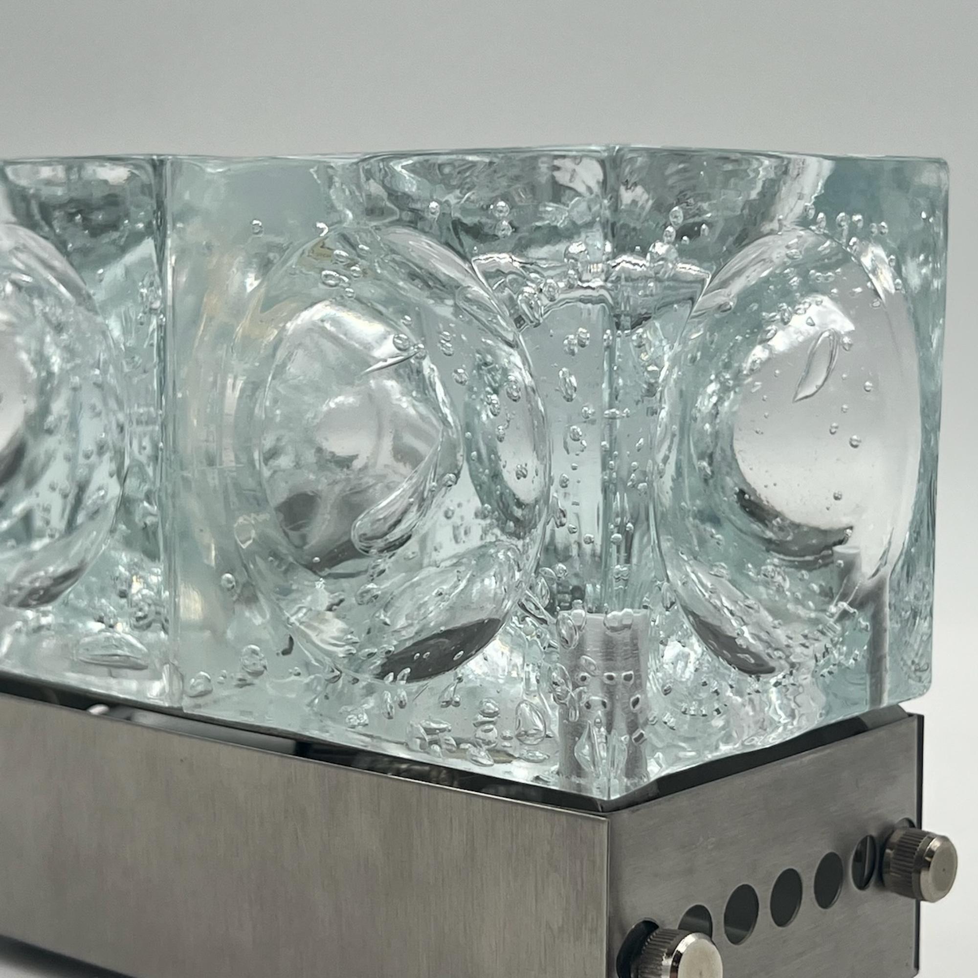 Lampe Poliarte emblématique Denebe - Cubes en verre faits à la main en Italie en vente 1
