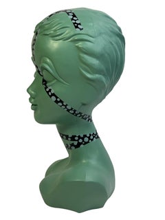 Iconic Popart Mannequin Twiggy Model Head Vintage German, Space Age Design