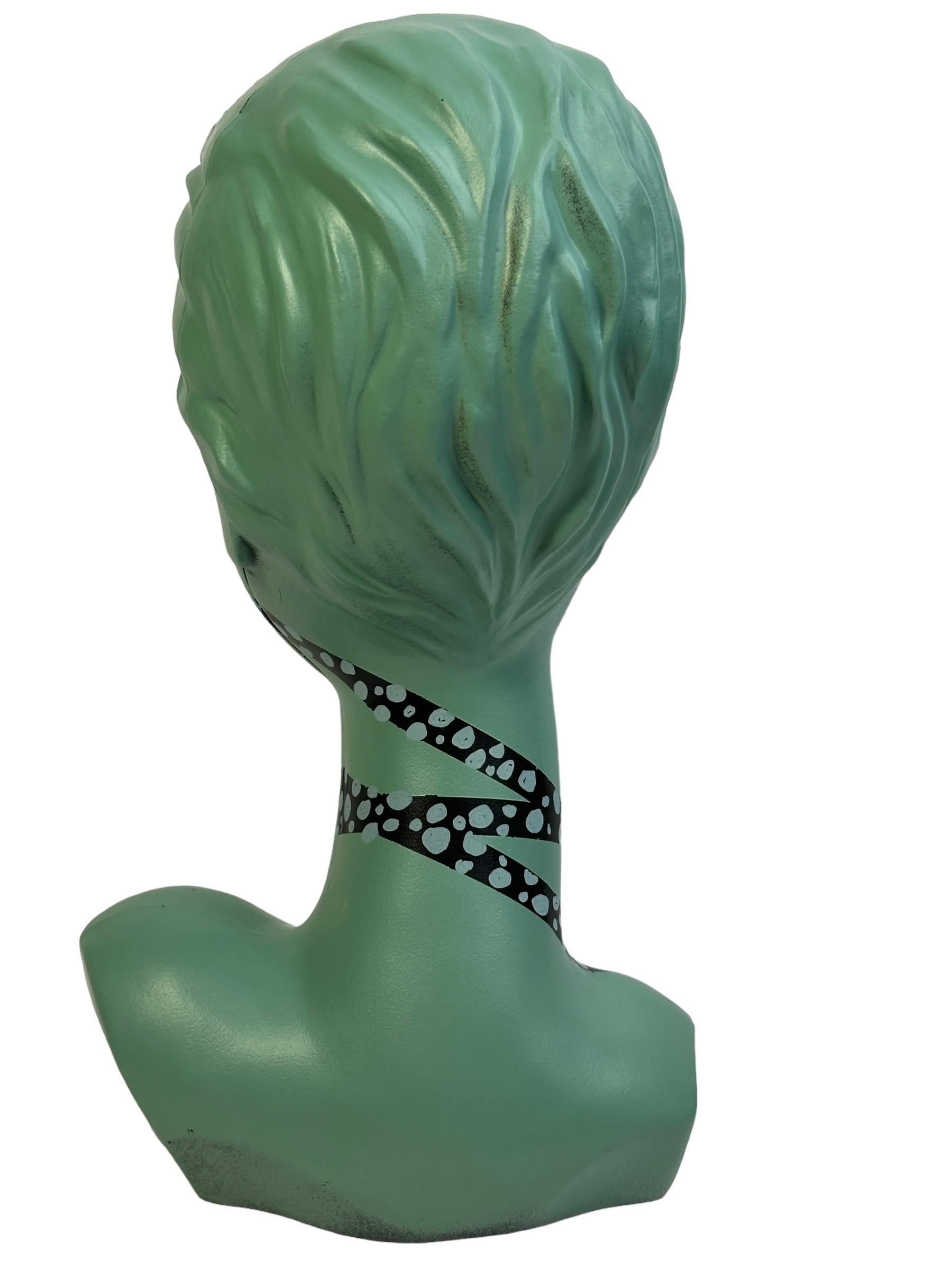 Iconic Popart Mannequin Twiggy Model Head Vintage German, Space Age Design In Good Condition For Sale In Nuernberg, DE