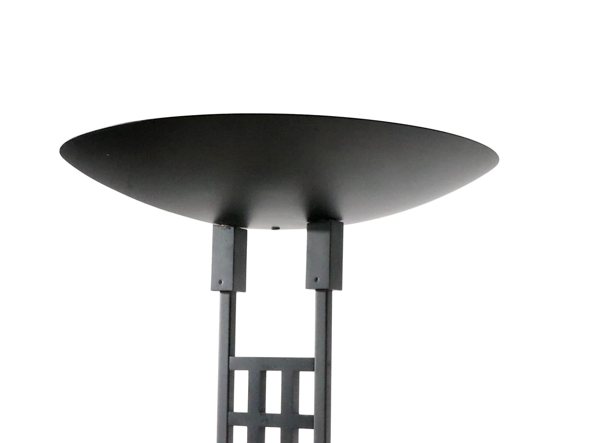 Iconic Postmodern Halogen Mack  Floor Lamp by George Kovack for Sonneman c 1980s For Sale 2