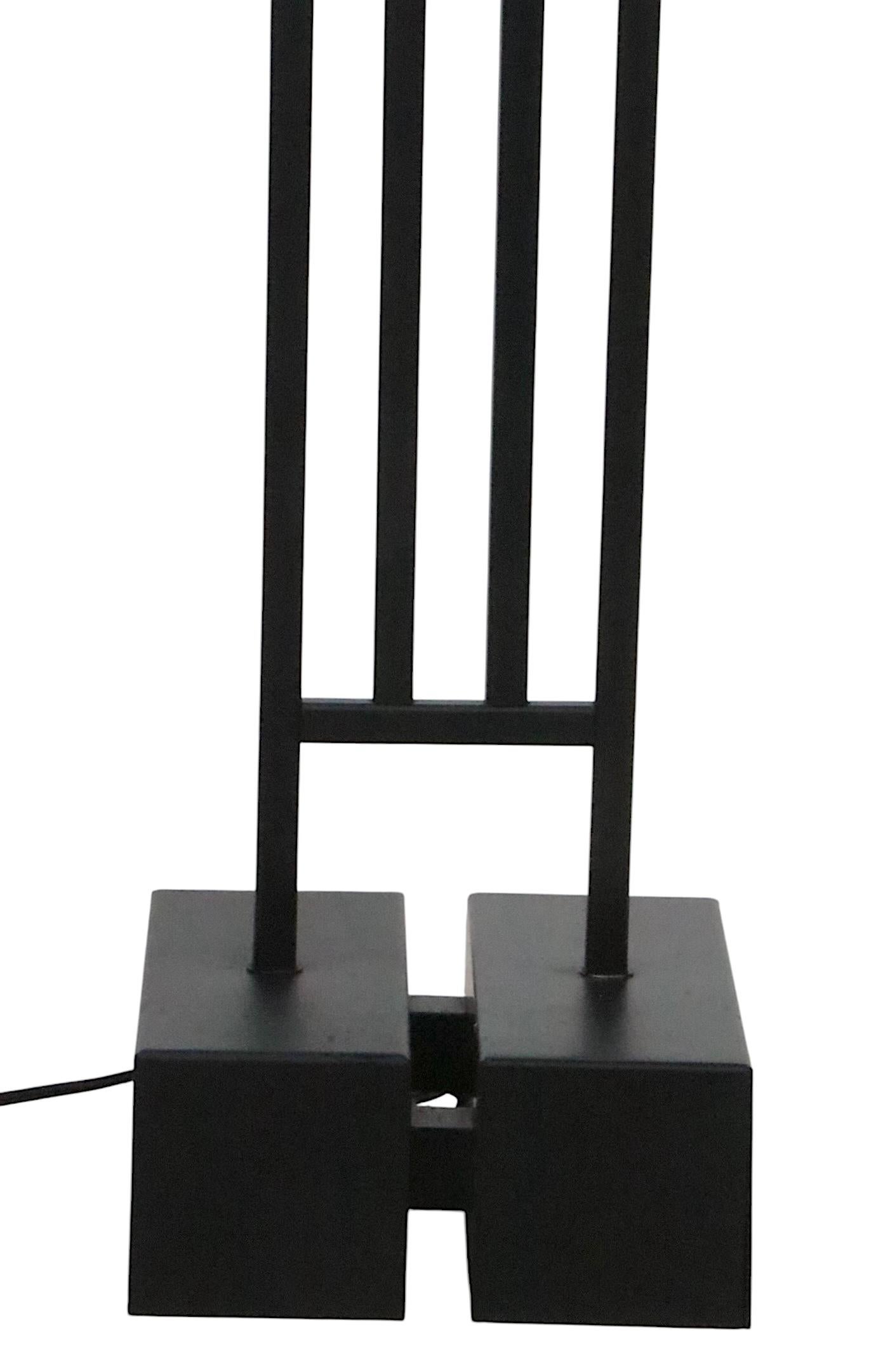 Post-Modern Iconic Postmodern Halogen Mack  Floor Lamp by George Kovack for Sonneman c 1980s For Sale