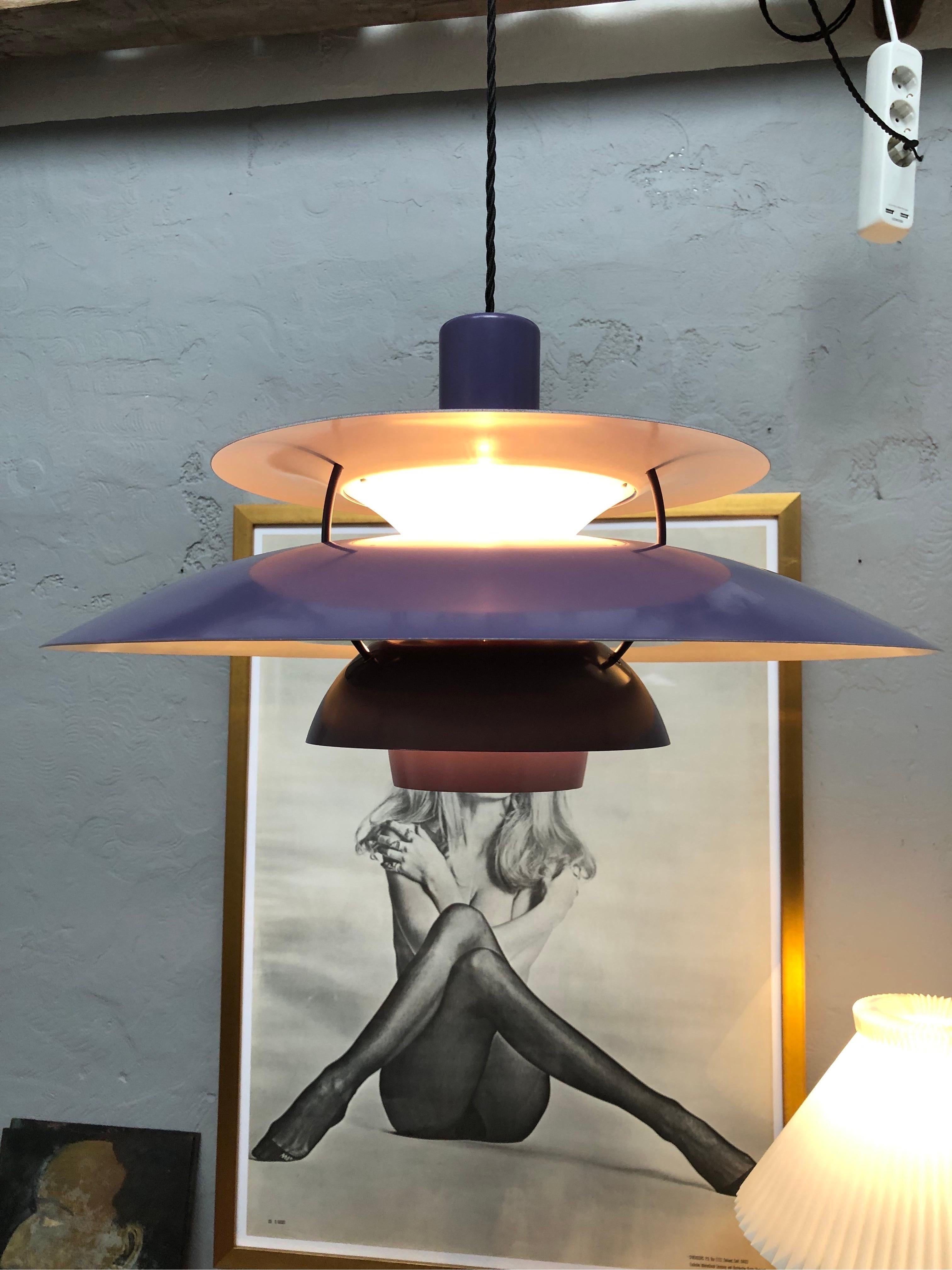 Mid-Century Modern Iconic Rare 1st Edition Poul Henningsen PH 5 Chandelier Pendant Lamp from 1958
