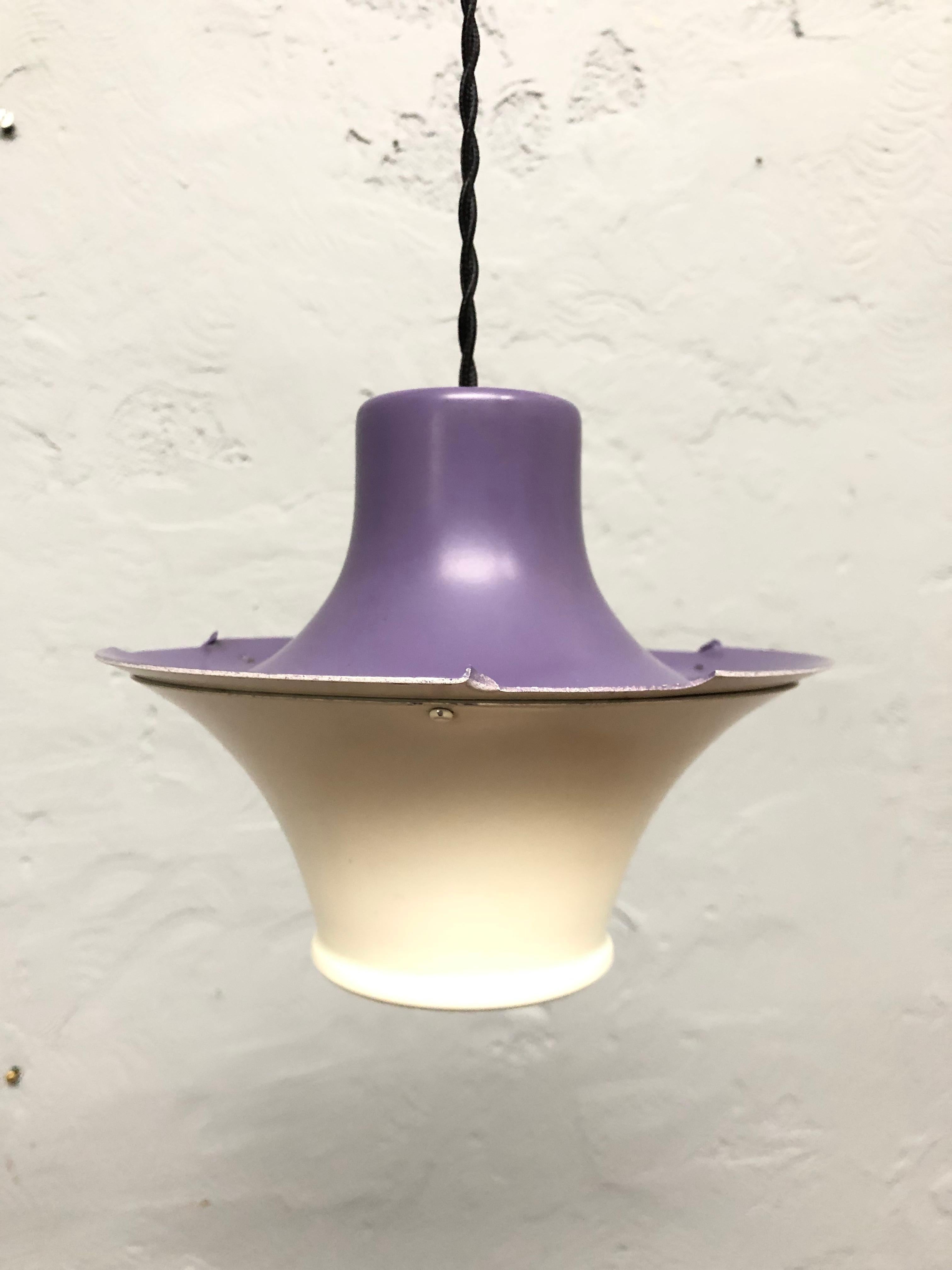 Aluminum Iconic Rare 1st Edition Poul Henningsen PH 5 Chandelier Pendant Lamp from 1958 For Sale