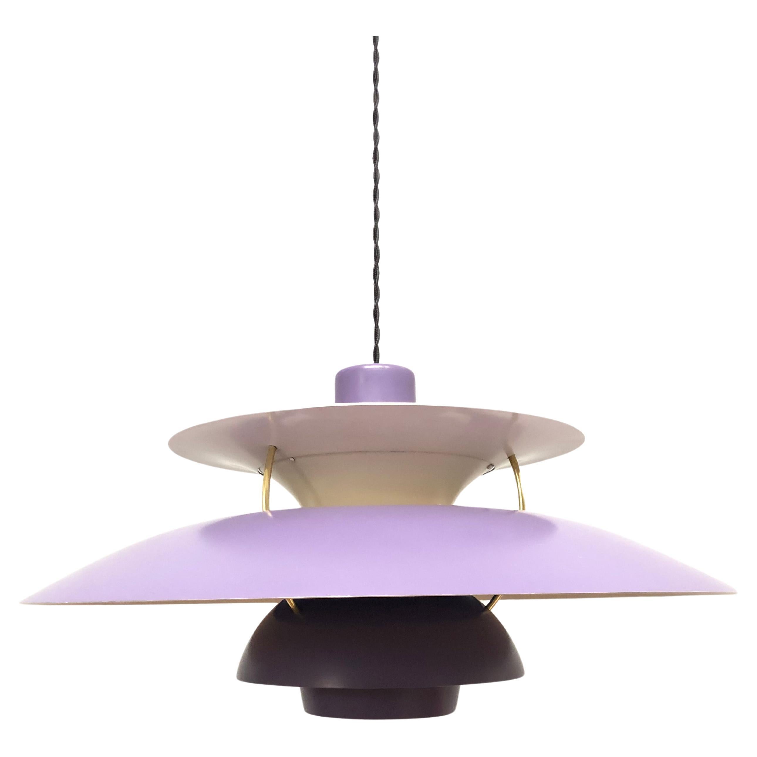 Iconic Rare 1st Edition Poul Henningsen PH 5 Chandelier Pendelleuchte von 1958 im Angebot