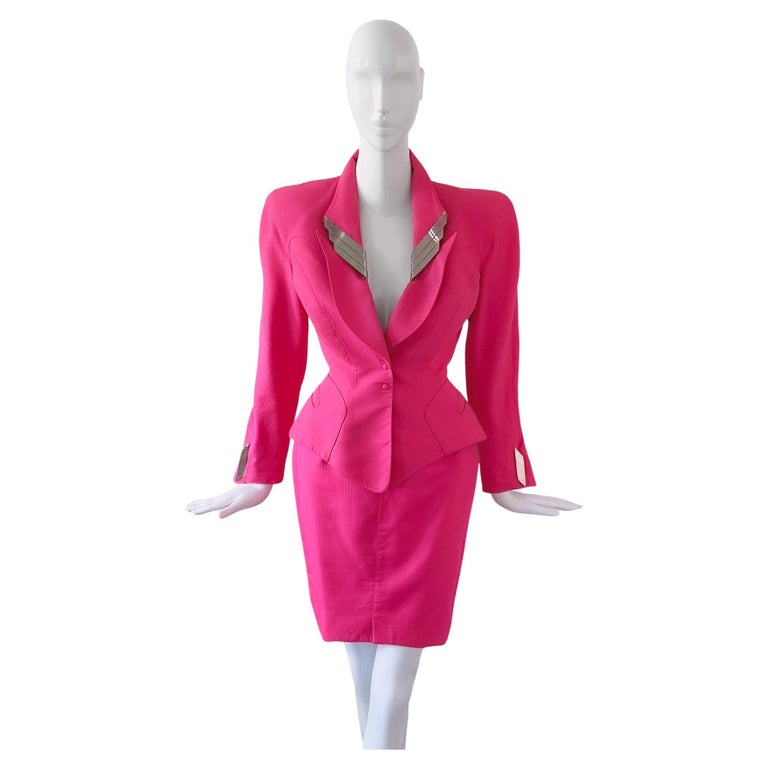 Chemise à Carreaux Rose Thierry Mugler Taille 40 - Coton - Occasion Excellent état