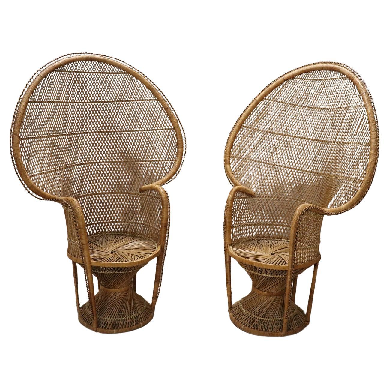 Iconic Rattan Peacock Chair, 1970s For Sale at 1stDibs
