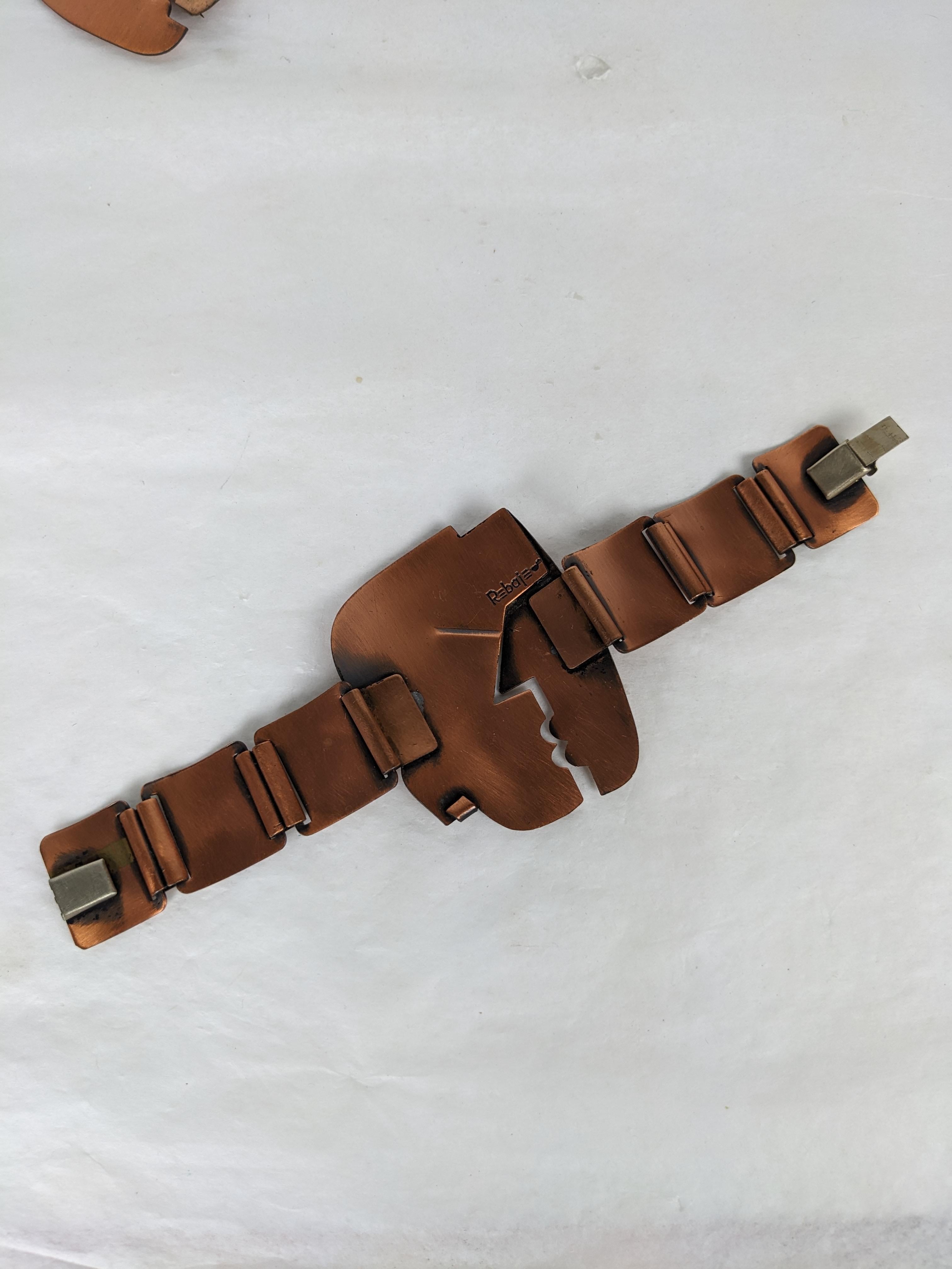 Women's or Men's Iconic Rebajes Copper Kiss Bracelet For Sale