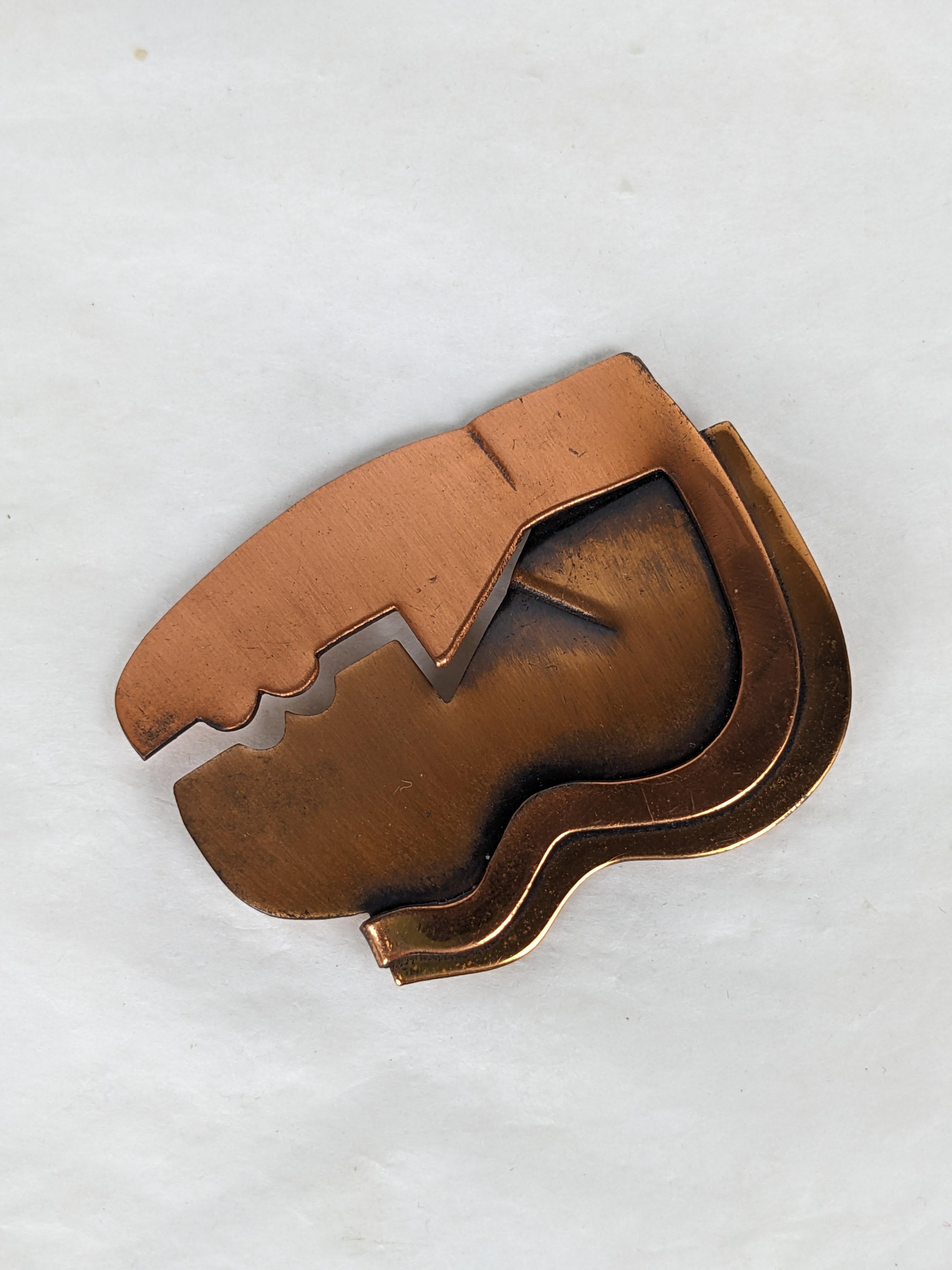 Retro Iconic Rebajes Copper Kiss Brooch