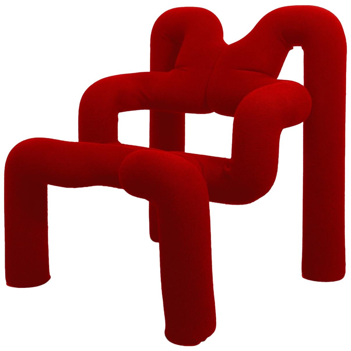 Iconic Red Armchair by Terje Ekstrom, Norway, 1980s