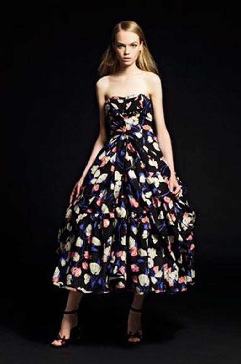 Iconic Resort 2008 Prada Runway and Ad Campaign Silk Floral Couture