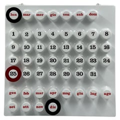 Iconic Ring-a-date Kalender Euroway Torino-Space Age 70s Home Decor