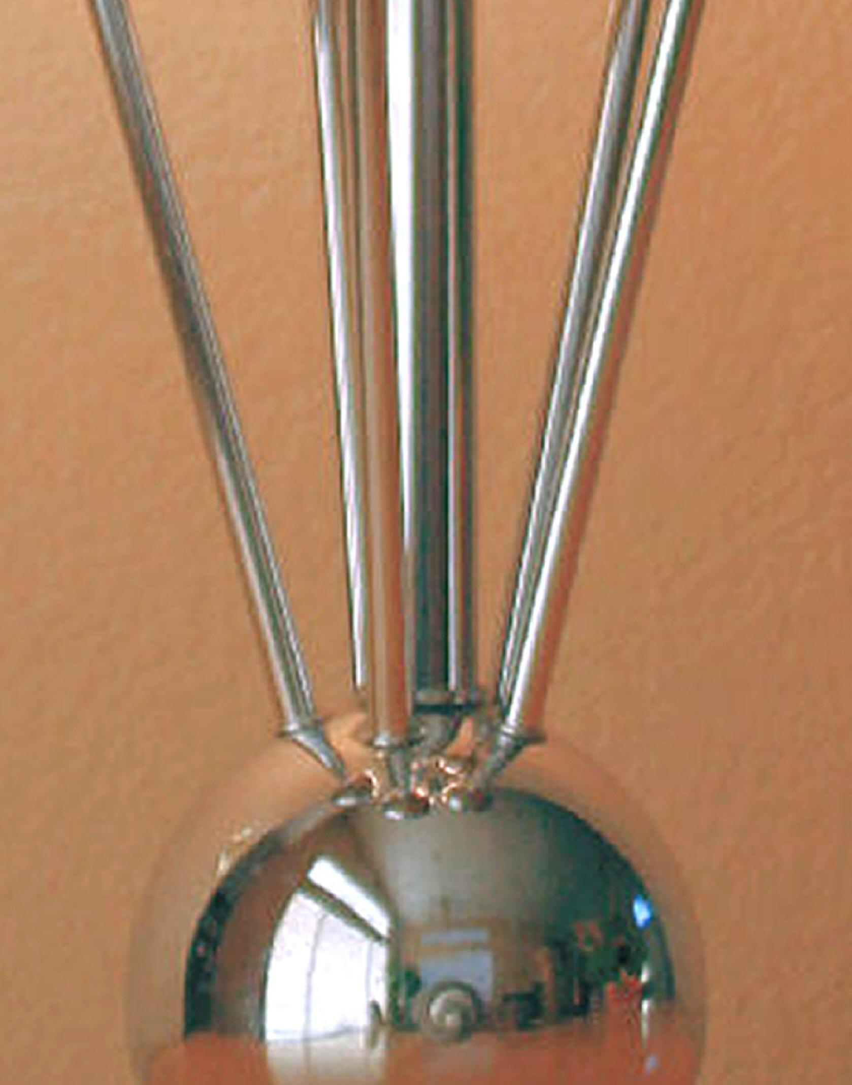 American Iconic Robert Sonneman Chrome Atom Table Lamp! Space Age Molecule Lighting 1960s For Sale
